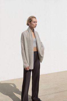 #TSE #TSEcashmere #style #luxury #cashmere Crewneck And Skirt, Ballet Top, Zip Cardigan, Drawstring Jogger, Cardigan Sweater Dress, Cashmere Cardigan, Pant Shirt, Long Cardigan, Men's Collection