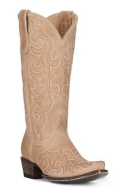 Cavender's Women's Bone Embroidered Snip Toe Western Boots Cowgirl Boots Cavender's, Cowboy Boots Outfit Western, Tall Cowboy Boots Outfit, Cowgirl Boots For Women, Tan Cowboy Boots, Neutral Boots, Cute Cowgirl Boots, Fashion Cowboy Boots, Womens Cowgirl Boots