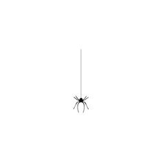 a spider hanging from the ceiling in front of a white background with no image on it