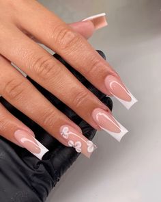 Tapered Square Nails Winter, Square Nails Winter, Tapered Square Nails, Chanel Nails, Acrylic Nail Set, Cute Toe Nails, Diy Acrylic Nails, One Color Nails, Tapered Square