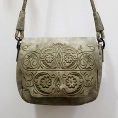 Circus By Sam Edelman - Olive Embroidered Bohemian Synthetic Handbag/Cross Body Bag Braided Shoulder Strap 7.5" Wide - 8" Height - 24" Strap- 3" Width Interior Zippered Closure Magnetic Slip Pocket On Backside & Frontside In New Condition (Never Used) - Bueatiful Embroidered Detail - Bohemian Vibe - Embossed Crossbody Shoulder Bag For Everyday Use, Everyday Embossed Crossbody Shoulder Bag, Embossed Satchel Bag For Travel, Embossed Crossbody Travel Bag, Everyday Green Embroidered Bag, Embossed Travel Satchel Bag, Embossed Travel Shoulder Bag, Green Embroidered Crossbody Shoulder Bag, Embossed Crossbody Shoulder Bag For Daily Use