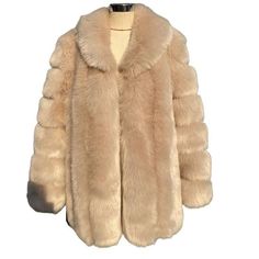 HQL Design Women's Fine Fashion Premium Quality Elegant Faux Fur Collar Coat - Divine Inspiration Styles Long Solid Color Fur Coat With Faux Fur Trim, Chic Fur Coat With Faux Fur Lining, Elegant Faux Fur Coat For Fall, Chic Fur Coat With Faux Fur Trim, Solid Color Faux Fur Long Coat, Solid Color Long Faux Fur Coat, Beige Long Faux Fur Coat, Elegant Fluffy Mink Outerwear, Long Faux Fur Mink Coat