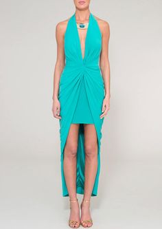 EVETTE - Green cocktail dress on shopstyle.com.au Unique Cocktail Dresses, Unique Womens Fashion, Green Cocktail Dress, Green Cocktail, Maxi Jersey Dress, Unique Dresses, Halter Formal Dress