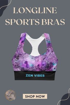 You will love this new design of longline sports bras that provide just the right support while you are at the gym, jogging, in yoga classes or just being pretty around the house. Comfortable, breathable and also available in plus sizes up to 3XL. Check it out at Zen Oasis Boutique. Gym Bra, Yoga Classes, Yoga Fashion, In The Gym, Yoga Class