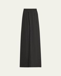 Eskandar aline maxi skirt in a cashmere and wool blend     Elastic waist    Side slip pockets     Full length    Virgin wool/cashmere/elastane    Unlined    Dry clean    Made in Poland Elegant Wide Leg Maxi Skirt For Fall, Full-length Maxi Skirt With Pockets For Workwear, Elegant Full-length Skirt With Pockets, Elegant Wide Leg Maxi Skirt With Elastic Waistband, Full Length Maxi Skirt With Pockets For Work, Elegant Fall Maxi Skirt With Pockets, Elegant Full Length Skirt With Pockets, Fall Maxi Length Bottoms With Elastic Waistband, Formal Long Skirt With Pockets