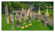 Felixandre is creating Sims 4 Custom Content | Patreon Roof Decoration, The Sims 4 Lots, Sims Medieval, Play Sims 4, Play Sims, Sims Four