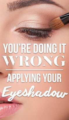 You're Doing It WrongApplying Your Eyeshadow I wish I could say I discovered this trick myselfbut a sorority sister shared it with me 4 years agoand I haven’t done my eyeshadow the wrong way sinceI owe every compliment I’ve ever received on my eye makeup to herAre you fishing for complimentsbeauty makeup Occasion Makeup, Applying Eye Makeup, Makeup Guide, Eye Makeup Tips, Eyeshadow Tutorial, Cut Crease, Eye Make