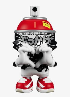 Love Red SuperKranky SuperPlastic Art Toy by OG Slick Art Toys Design, Vinyl Art Toys, Toy Sculpture, Spray Paint Cans, Toy Art, Takashi Murakami, Alien Art, Limited Run, Vinyl Toys