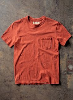 rust knit pocket tee – imogene + willie Washed Short Sleeve T-shirt For Everyday, Vintage Organic Cotton T-shirt For Everyday, Pre-washed Crew Neck Graphic Tee, Washed Cotton T-shirt For Casual Gatherings, Unstructured Cotton Tops For Casual Gatherings, Cotton Tops For Casual Gatherings, Vintage Cotton Tops For Everyday, Simple Soft-washed Short Sleeve Tops, Washed Short Sleeve Organic Cotton T-shirt