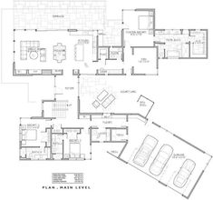 the floor plan for this modern home