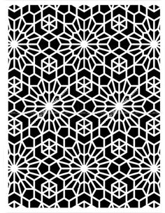 a black and white pattern with geometric shapes