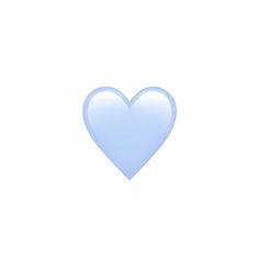 a blue heart shaped object on a white background