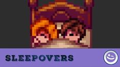 an old computer game with the title sleepovers