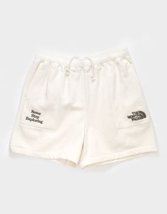 THE NORTH FACE Earth Day Mens Sweat Shorts - NATURAL | Tillys White Wishlist, Mens Athletic Shorts, Jean Pocket Designs, Guys Fits, Fits Streetwear, Future Clothes, Street Fashion Men Streetwear