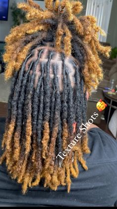 Starter Locs Female, Died Locs Ideas, Pbj Locs, Locs With Dyed Ends, Half Dyed Locs Black Women, Locs With Colored Tips, Stater Locs Hairstyles, Real Locs Hairstyles, Dyed Loc Tips