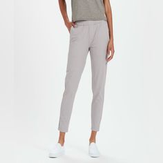 The Miles Wayfarer Ankle Pant Offers All The Necessities To Accompany You On Your Everyday Adventures. Recycled And Breathable Performance Stretch Knit With Side-Seam Zip Pockets, You’ll Be Comfortable And Ready For Anything. Moisture Wicking Mid-Rise Elastic Waistband Quick-Drying 4-Way Stretch Recycled Content High Stretch, Technical Knit That Looks Like A Woven. Breathable And Cool To The Touch. Straight Cropped Fit, Intended To Hit Above The Ankle. Mid Rise, 26" Inseam Xs: 00-0, S: 2-4, M: 6-8, L: 10-12, Xl: 14-16 89% Recycled Polyester, 11% Elastane Machine Washable Athletic Business Casual, Business Casual Work Outfits, Ripstop Pants, Business Casual Work, Black Cropped Pants, Casual Work Outfits, Performance Outfit, Ankle Pants, S Models