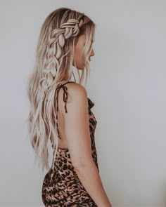 Partial Updo, Big Braids, Peinados Fáciles Para Cabello Corto, Braid Hairstyles, Long Blonde Hair, Box Braids Hairstyles