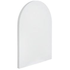 an arch shaped like a white wall with a light on the top and bottom part