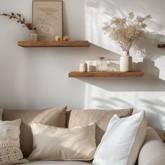 a living room filled with furniture and decor