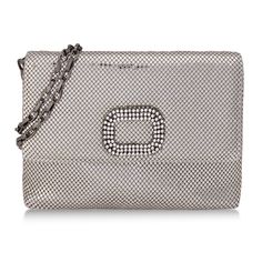 This simple silhouette has a beautiful crystal stone embellishment.  Audrey has slim profile, with a spacious interior. This handbag is big enough to hold all of your date night essentials.  The removable chain makes this bag perfect to be carried a s a clutch, or hands free crossbody.  With classic styling and modern finishes, this ... Crystal Bags, Simple Silhouette, Evening Handbag, Crossbody Clutch, Crystal Stone, Magnetic Closure, Hands Free, Chain Strap, Stones And Crystals