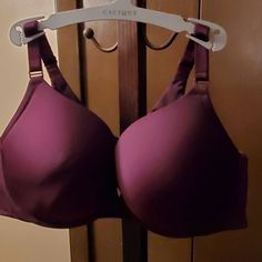 Wine Color Torrid Bra, New, Never Worn, Only Washed. Purple Underwire Bra With Medium Bust Support, Purple Underwire Bra Partially Lined, Cheap Purple Bra With Built-in Bra, Bra-friendly Purple Swimwear With Underwire, Purple Underwire Swimwear, Bra Friendly, Wine Colored, Women's Intimates, Bra, Purple