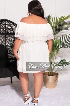 Polyester %: 100 Chic And Curvy, Final Sale, Waist Tie, Off The Shoulder, Off Shoulder Dress, Shoulder Dress, Plus Size