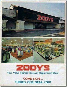 an advertisement for the zooys clothing store, with pictures of clothes on display in front