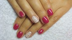 Pink and silver nails Pink And Silver Nails, Pink And Silver, Silver Nails, Nail Polish, Nail Art, Nails, Silver, Pink, Beauty