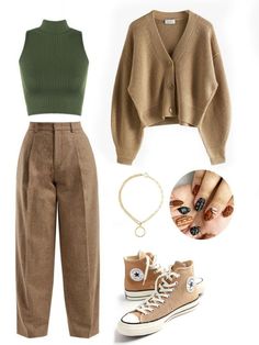 00s Mode, Brown Pants, Mode Vintage, Business Casual Outfits, Mode Inspiration, Lookbook Outfits, Retro Outfits