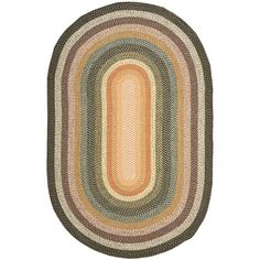 oval area rug with an oval design on the center