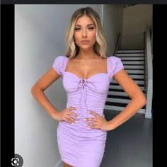 Nwt Size Small Bundle For Saving Slim Bodycon Dress, Purple Mini Dresses, Dress Halloween Costume, Crop Top Skirt, Mini Robes, Ruched Bodycon Dress, Tiger Mist, Bustier Dress, Lilac Dress