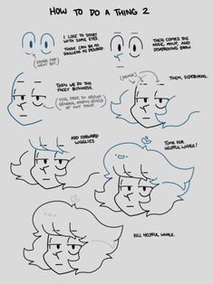 how to draw cartoon faces with different expressions for each character in this video, you can see