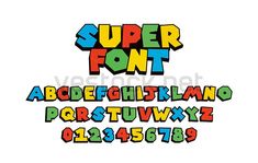 Super Mario Font Super Mario Font, Super Mario Free, Mario Font, World Png, Pilot Pen, Super Mario Bros Party, Mario Bros Birthday