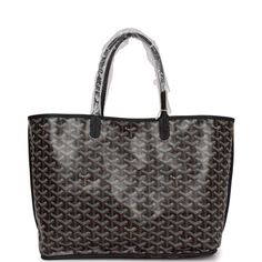 This Goyard Black Anjou PM Bag is in Goyardine Canvas with palladium hardware, tonal stitching, black Chevroches Calfskin lining, and a detachable black coin purse.This bag is reversible.Origin: FranceCondition: New and never wornAccompanied by: Goyard dustbag, retail UPC, removable pouchMeasurements: 18.5" x 11" x 5.9" ; 7.5" shoulder strap Black Luxury Everyday Bag With Leather Lining, Brown Monogram Canvas Bag With Silver-tone Hardware, Black Shoulder Bag With Silver-tone Hardware For Everyday Luxury, Black Monogram Canvas Bag For Everyday Luxury, Black Monogram Canvas Luxury Bag, Black Bags With Palladium Hardware For Everyday Luxury, Everyday Monogram Canvas Bag With Silver-tone Hardware, Black Shoulder Bag With Leather Lining And Coated Canvas, Travel Bag With Monogram Canvas And Silver-tone Hardware