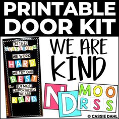 the printable door kit for we are kind