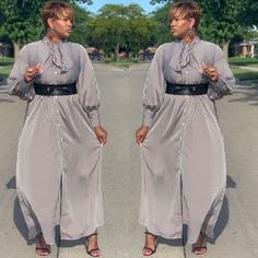 Our Stripe Affair Maxi Will Leave The Crowd In Awe. This Light Weight Maxi Has Beautiful Bishop Sleeves With Three Button Cuffs. It Also Has A Matching Removable Waist Belt. Faux Locks, Fashion Diva, Curvy Women Outfits, Women Outfits, Diva Fashion, Waist Belt, Stylish Outfits, Diva, Maxi Dress