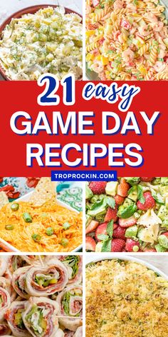 21 easy game day recipes that are perfect for the big game night or any party