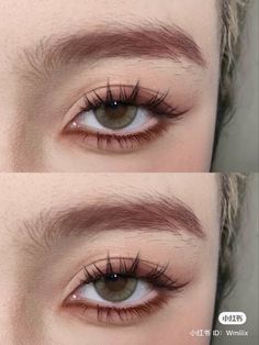 Best Makeup For Almond Shaped Eyes, Wide Eyes Makeup, Douyin Makeup Round Eyes, Rose Eyeshadow Looks, Eye Makeup With Bangs, Make Up 2023 Trends, Wide Eye Makeup, Cute Grunge Makeup, East Asian Makeup