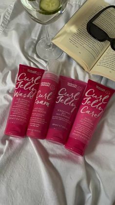 Curl Jelly Wash, Curl Jelly Care, Curl Scrunching Jelly & Curl Foam 💖 Curl Products Aesthetic, Curly Hair Products Aesthetic, Curly Girl Products, Hair Wishlist, Curl Jelly, Curls Products, Curly Hair Care Products, Hair Jelly, Curl Gel