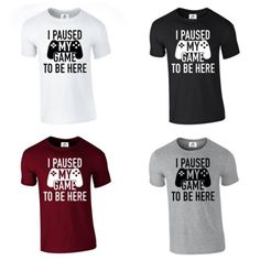 Top Seller for I Paused My Game To Be Here Funny Gaming Gamer Tshirt ( Game , T-shirt ), Mens Shirts Gamer Style Cotton T-shirt With Logo Print, Gamer Style Short Sleeve Tops With Funny Text, Gamer Style Cotton T-shirt With Letter Print, Gamer Style Short Sleeve Top With Letter Print, Gamer Graphic Print Short Sleeve Tops, White Cotton Gamer T-shirt, Gamer T-shirt With Crew Neck And Pre-shrunk, Gamer T-shirt With Screen Print And Crew Neck, Gamer Tops With Letter Print And Crew Neck