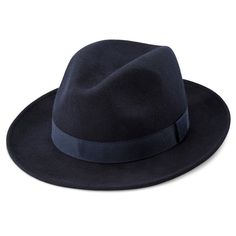 This deep blue fedora for men adds some old-world style to your outfit. Crafted from strong wool with a polyester band around it. Keeps you warm and comfortable while standing up to the cold autumn/winter weather. Made in Italy. Band Tips, Winter Fedora, Hats Winter, Fedora Hats, Wool Fedora, Charm School, Old World Style, Matching Hat, Quality Hats