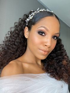 Wedding Hairstyles Black Women Curls, 3c Curly Hairstyles, Curly Hair Bride, Girls Party Hairstyles, 3c Natural Hair, Hairstyles Design