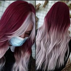 Creative Hair Color, Cute Hair Colors, Dark Roots Blonde Hair