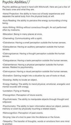 an image of the psychic abilities and abilitiess for people to know about their feelings