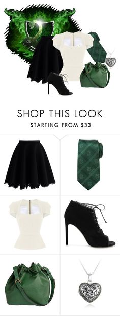 "Slytherin" by iheartwhitetigers on Polyvore featuring Chicwish, Cufflinks, Inc., Roland Mouret, Yves Saint Laurent, Louis Vuitton and Glitzy Rocks Roland Mouret, Yves Saint Laurent, Cufflinks, Saint Laurent, Ballet Skirt, Bags For Women, Designer Clothes, Shoe Bag, Perfect Clothing