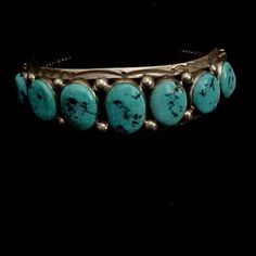 This Men's Turquoise Cuff By H. Jin Is Truly A Beautiful Piece As The Stones Taper A Bit Smaller From The Center Stone. The Inner Measurement Is Approx 6” With A 1 1/2” Gap. Itweights Approx. 53.5 Gr. As With All My Jewelry, Unless Stated, This Is New Never Worn. Please Note That I Only Communicate Through Poshmark And Will Not Respond Via Private Text Or Emails. I Thank You For Your Interest And Hope You Will Follow Me As I Have So Many More Items That I Will Be Listing. Classic Handmade Turquoise Bracelets, Turquoise Bangle Cuff Bracelet For Formal Occasions, Classic Turquoise Adjustable Bracelet, Classic Adjustable Turquoise Cuff Bracelet, Turquoise Bracelet Cuff, My Jewelry, Turquoise Cuff, Mens Accessories Jewelry, I Thank You