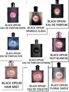 Black Opinion Parfum Aesthetic, Yves Saint Laurent Perfume, Perfume Hacks, Ysl Perfume, Fragrance Lab, Blue Perfume