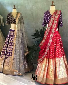 Lehenga Sari, Jayanti Reddy, Half Saree Lehenga, Designer Bridal Lehenga, Half Saree Designs, Indian Bridal Dress