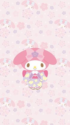 Sakura Wallpaper, 헬로키티 배경화면, Hello Sanrio, Be Positive