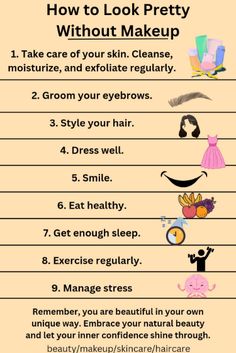 Grooming Tips For Women, Look Pretty Without Makeup, Beauty Without Makeup, Pretty Without Makeup, Natural Beauty Makeup, Holistic Beauty, Facial Skin Care Routine, Grooming Tips, Skincare Routines